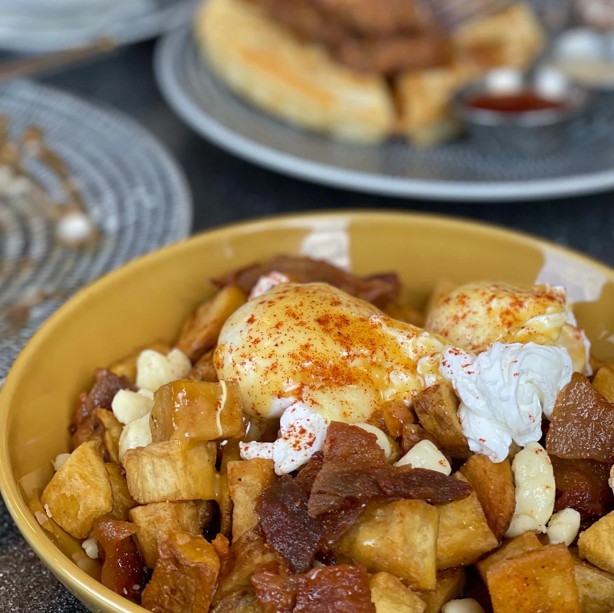 House Cured Bacon Breakfast Poutine