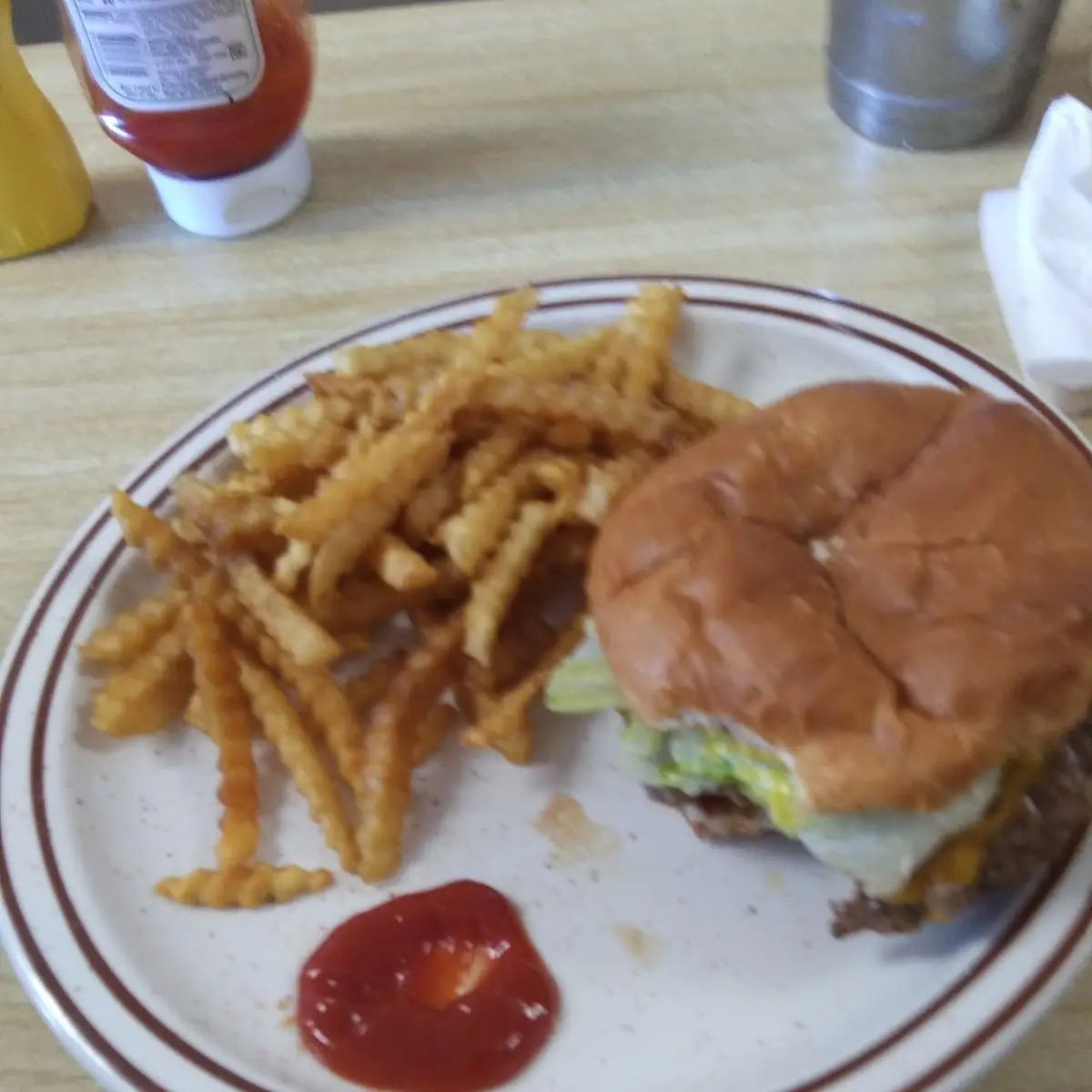 Cheeseburger and Fries
