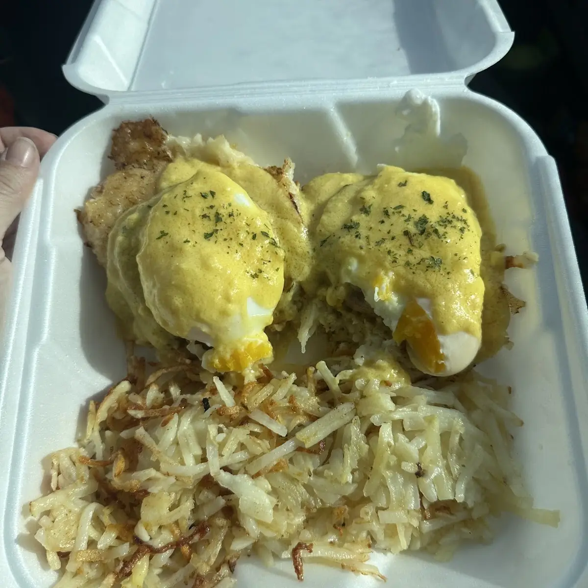 Potato Pancake Eggs Benedict