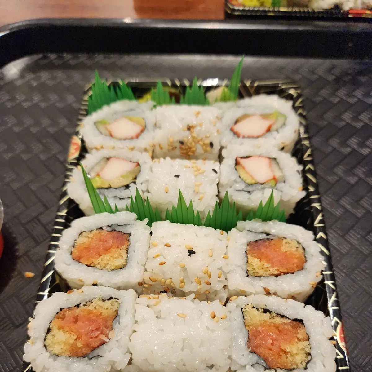Spicy Tuna Roll and California Roll