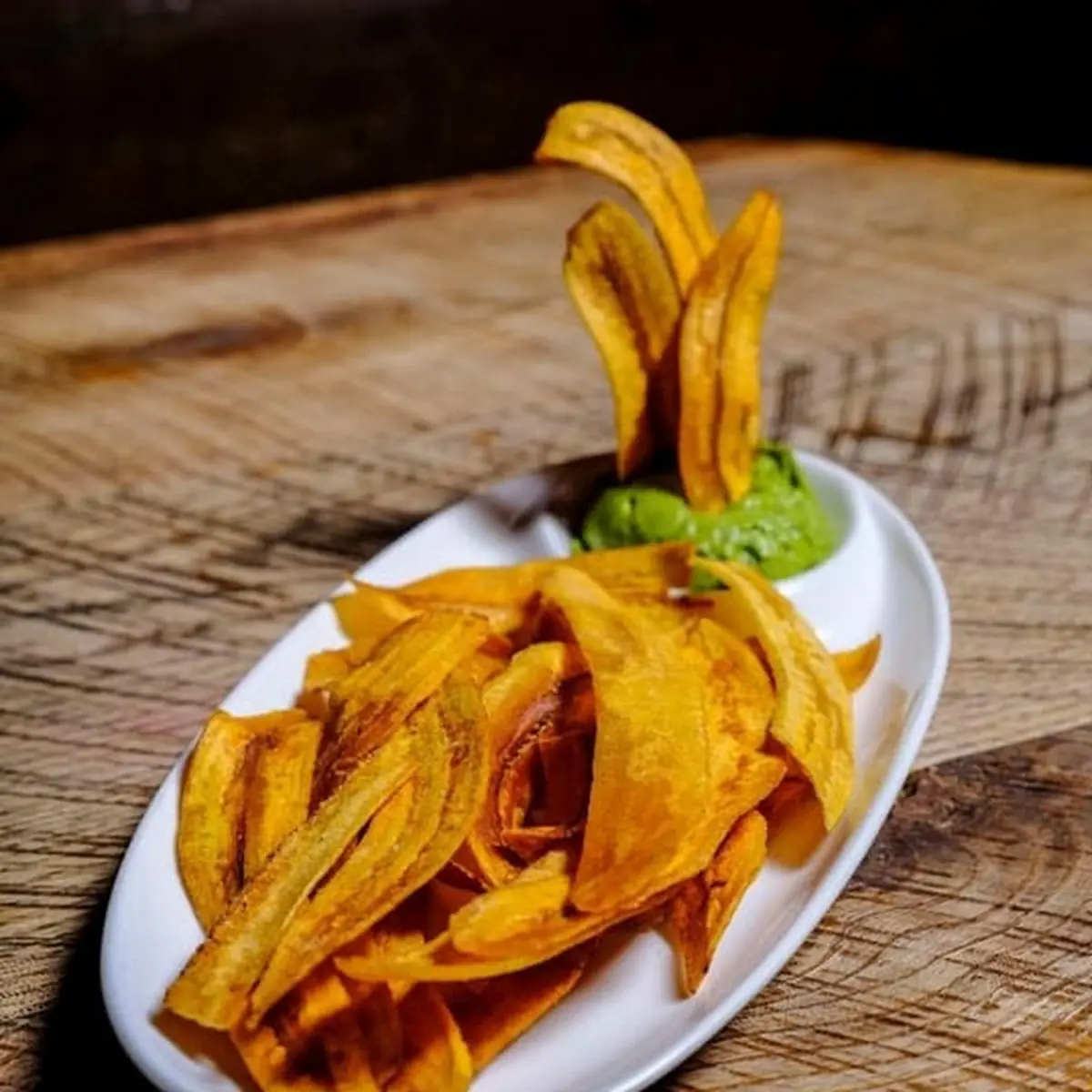 Plantain Chips & Guacamole