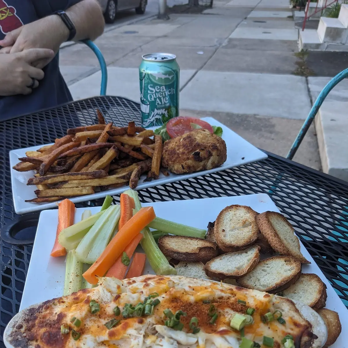 Crab Dip and Crab Cakes