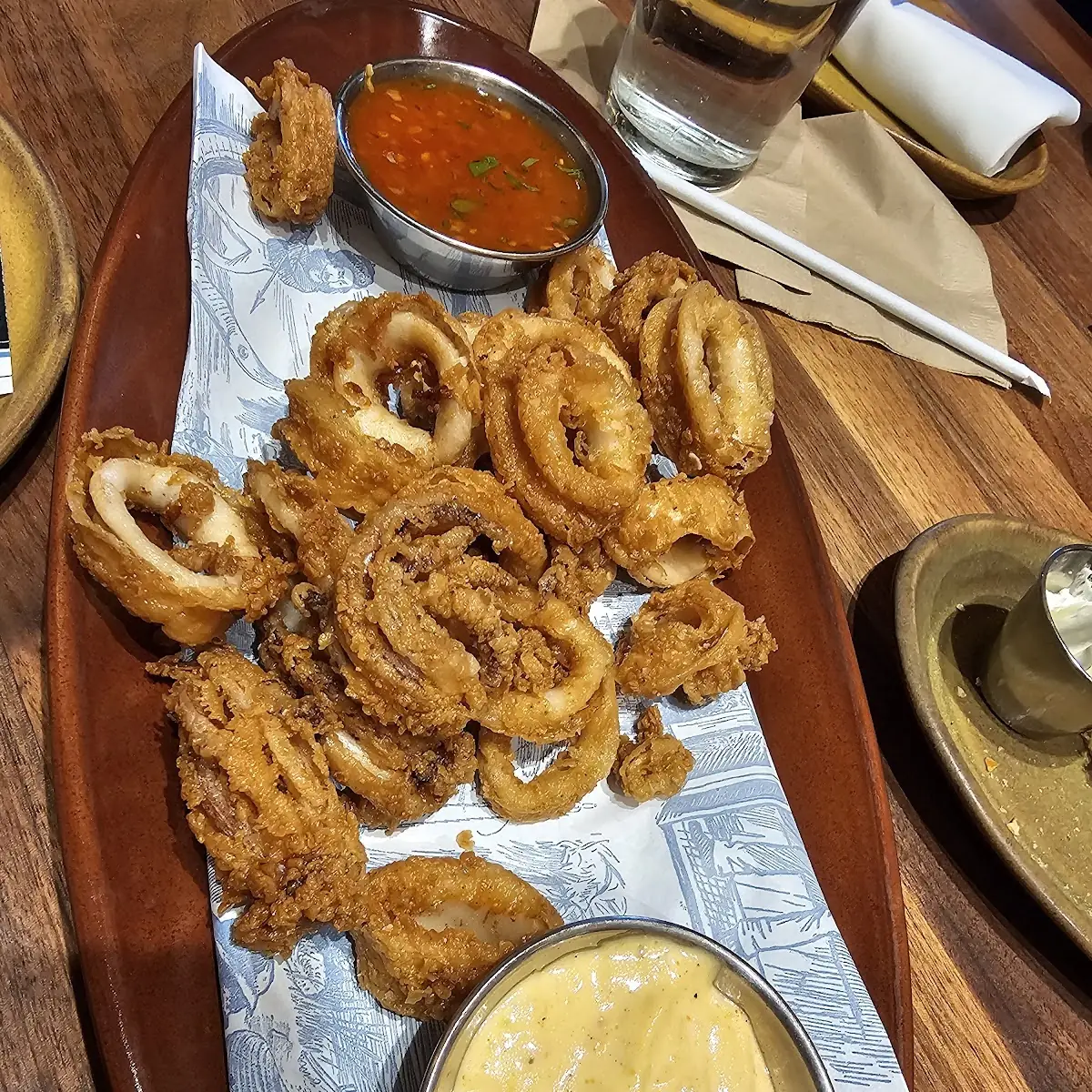 Crispy Calamari with Dipping Sauces