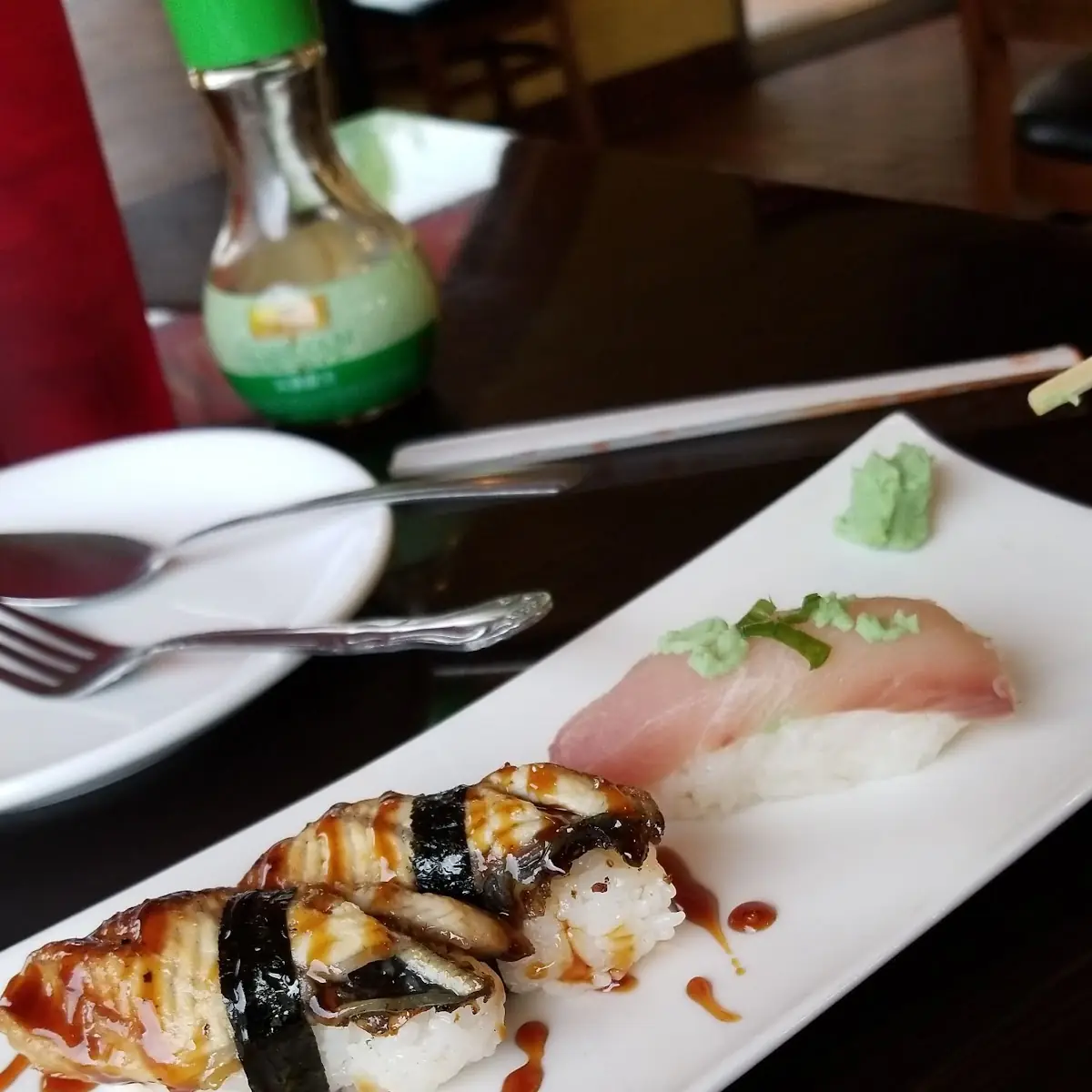 Unagi and Hamachi Yellowtail