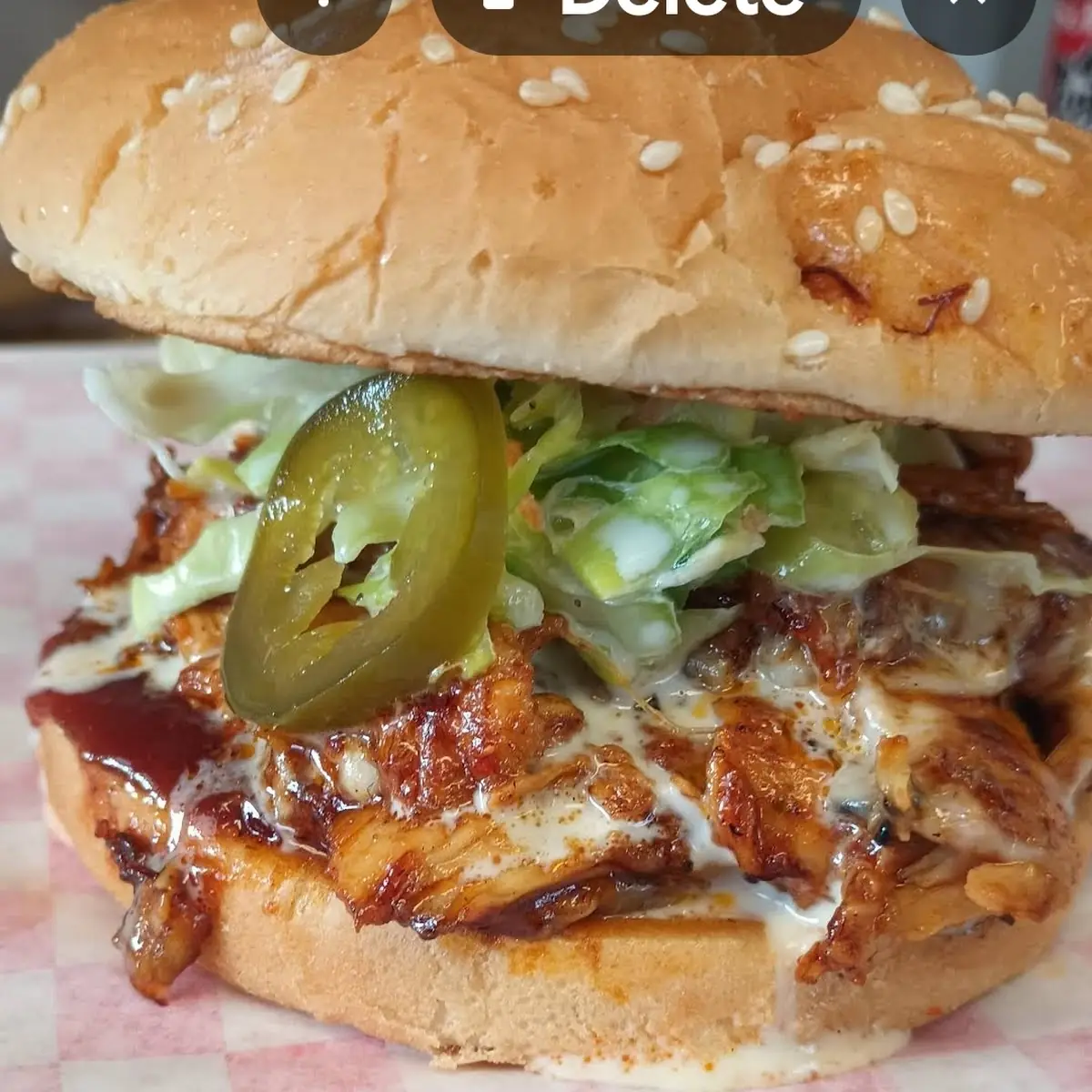 BBQ Hand Pulled Chicken Sandwich