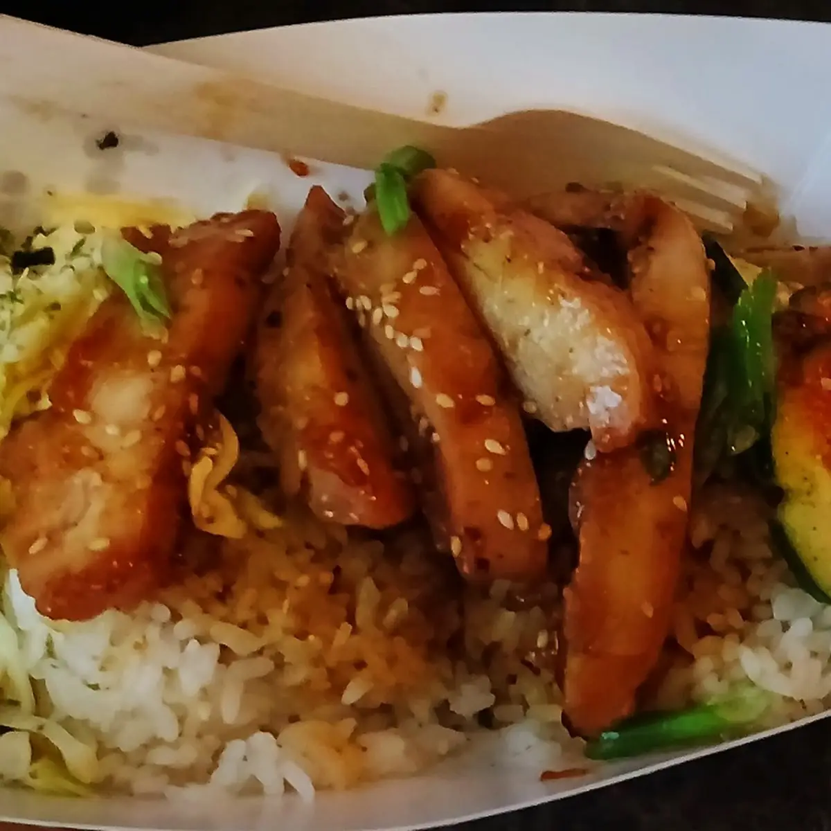 Garlic Chicken Rice Bowl