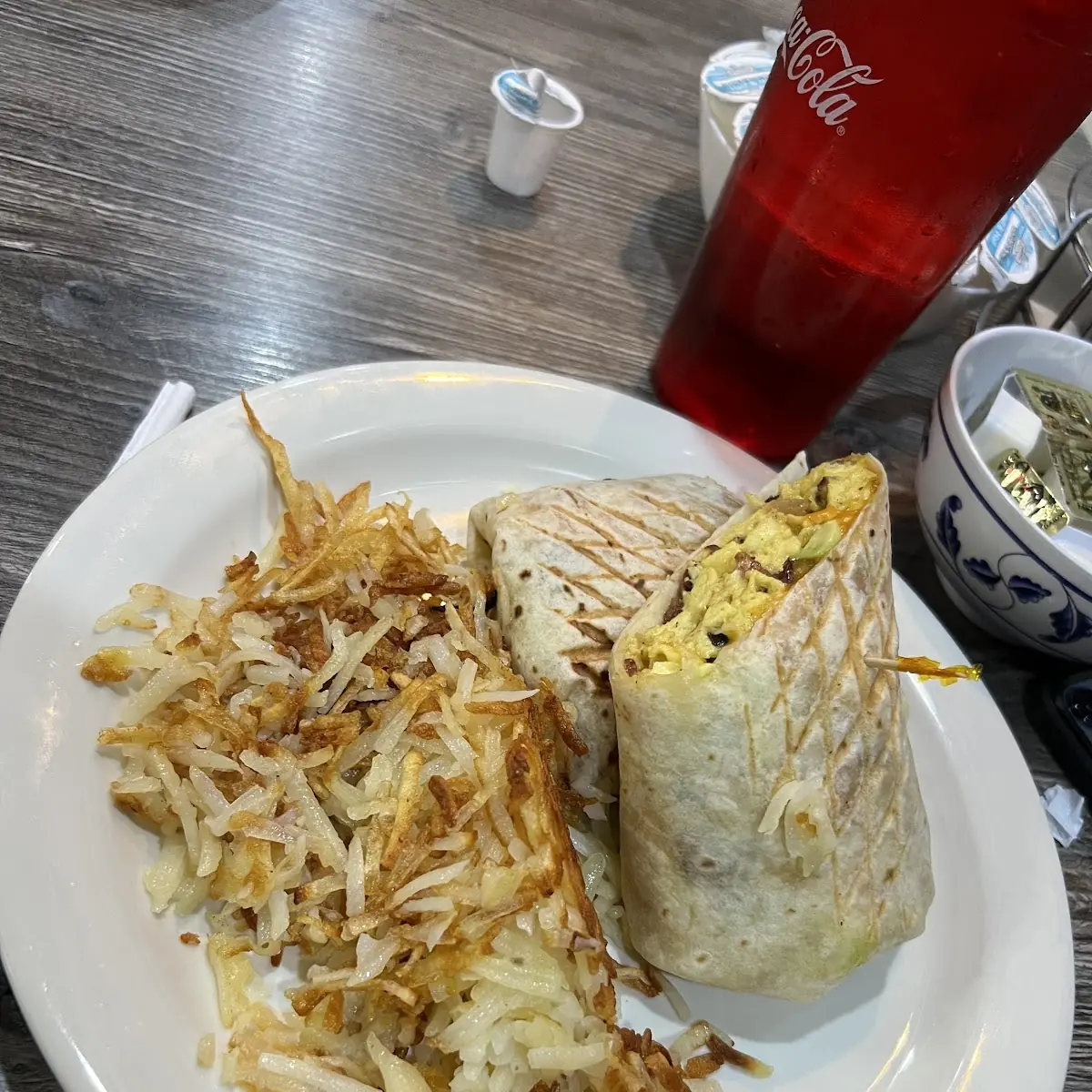 Breakfast Burrito with Hash Browns