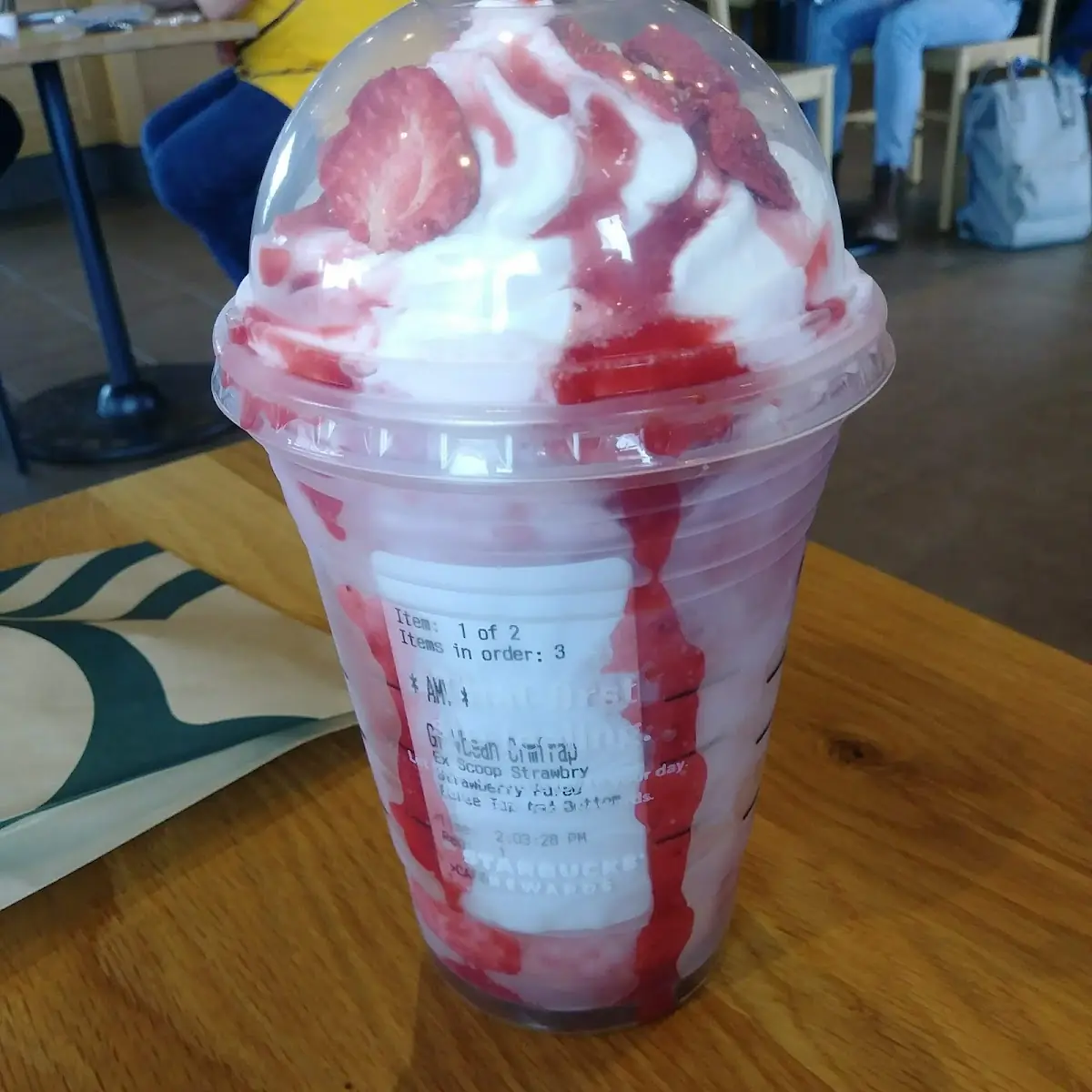 Strawberry Crème Frappuccino Blended Beverage