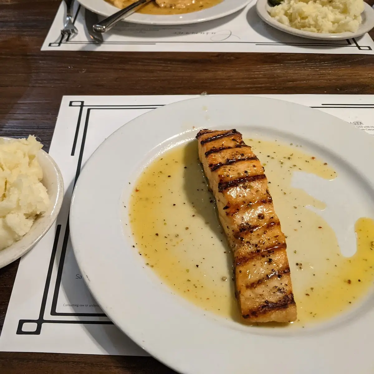Grilled Salmon with Orange Basil Reduction