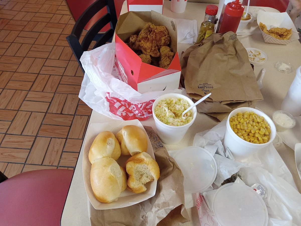 Chicken Family Combo with Mashed Potatoes and Gravy Rolls and Coleslaw