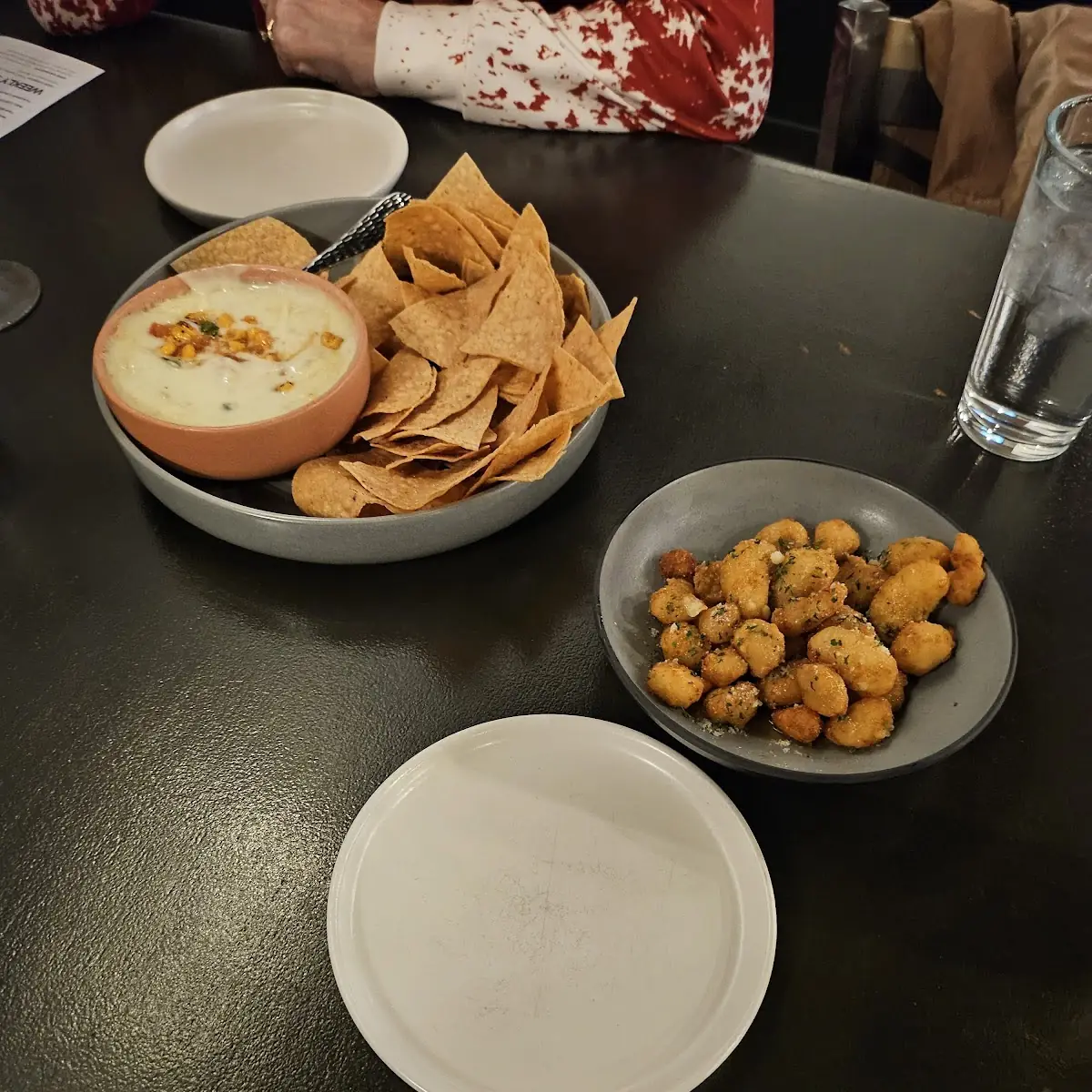 Garlic Cheese Curds& Chips and Cheese