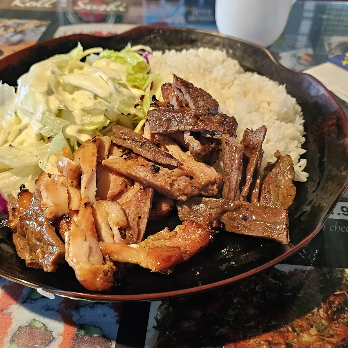 Teriyaki Chicken & Beef Bowl