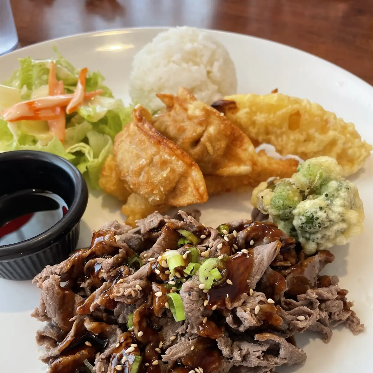 Beef Teriyaki & Tempura