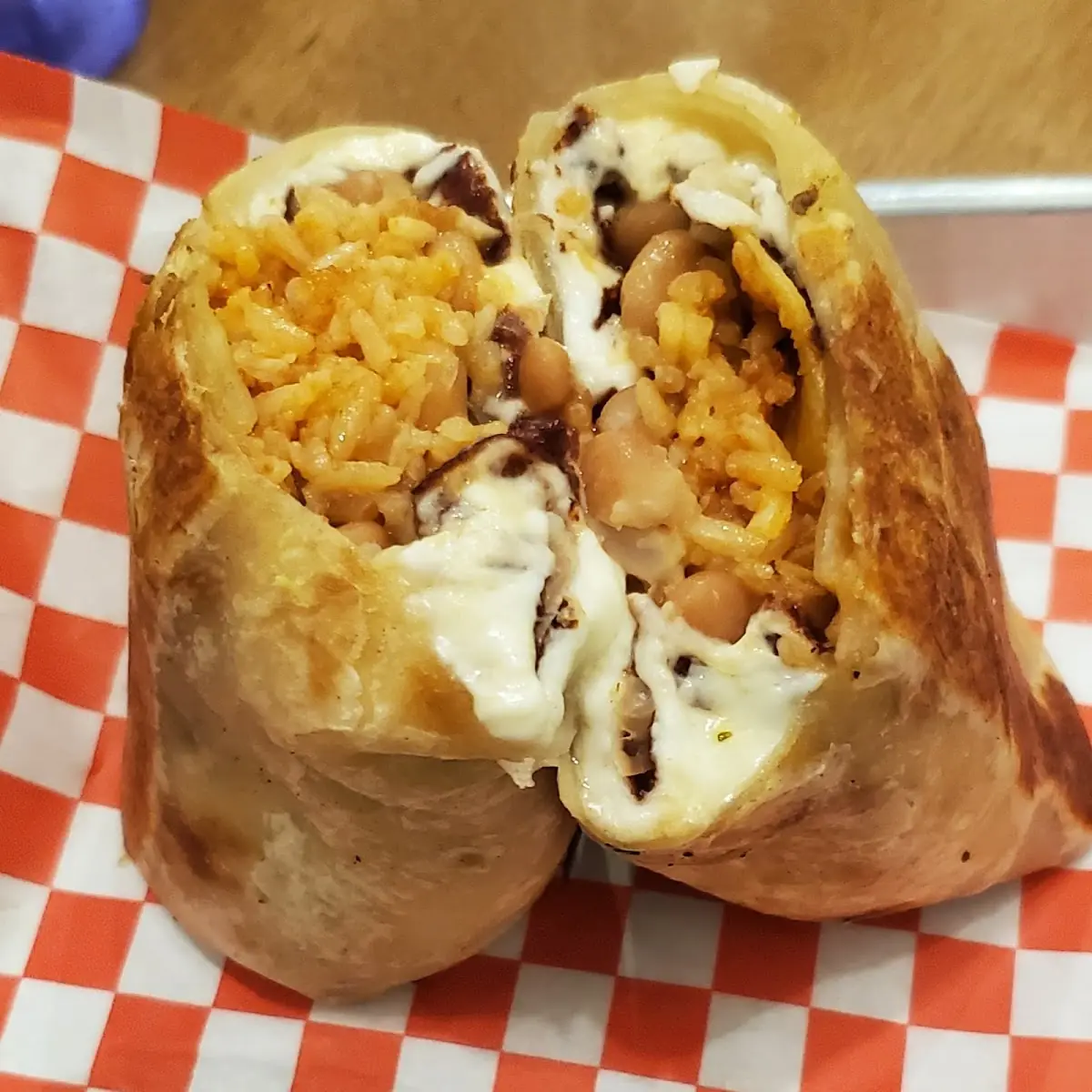 Cheese and Bean Burrito