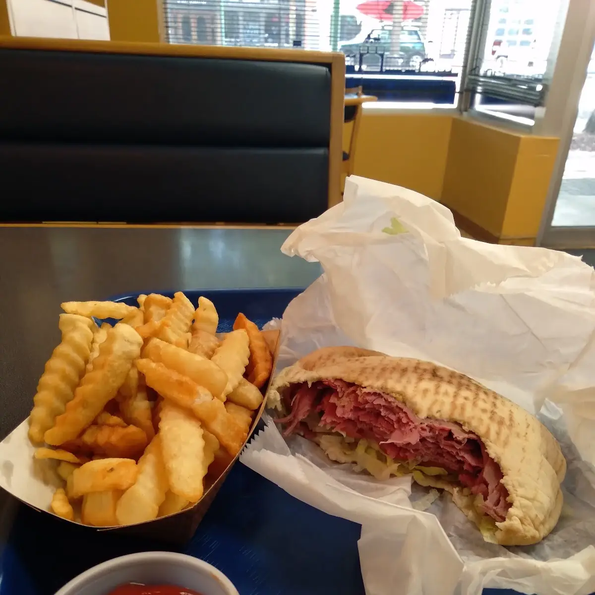 Corned Beef in a Sack with Fries