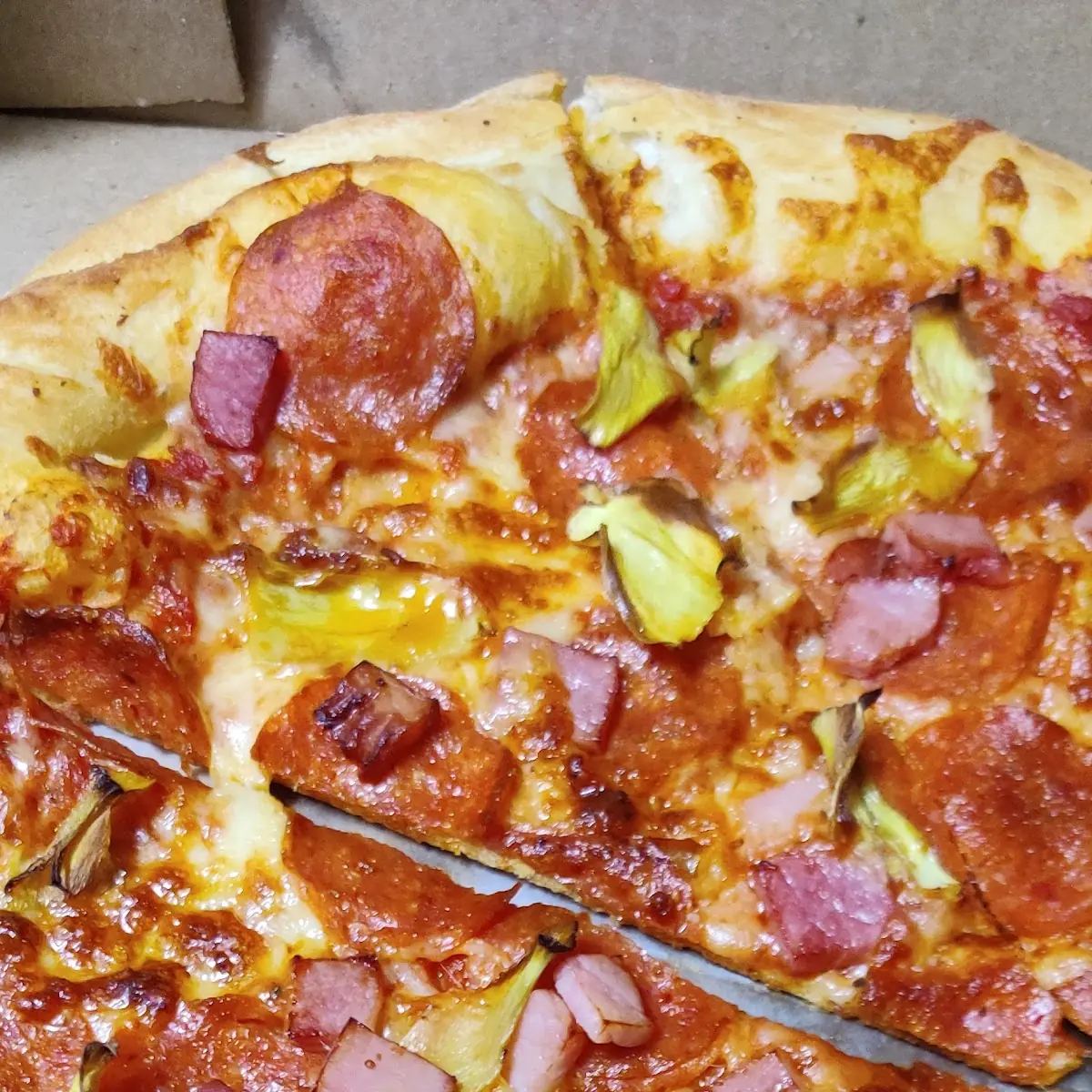 Meat Pizza Artichokes