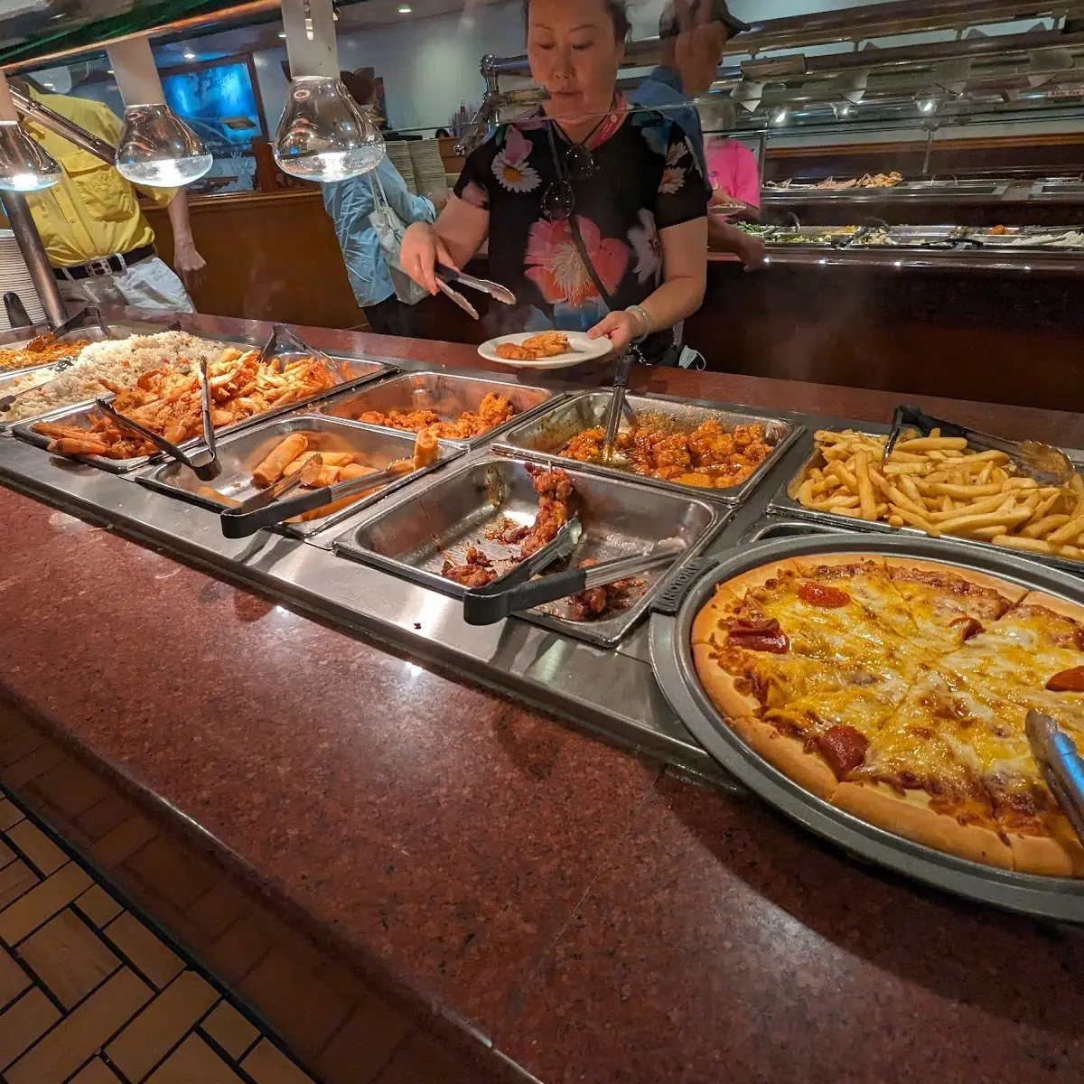 Assorted Chinese Buffet Food