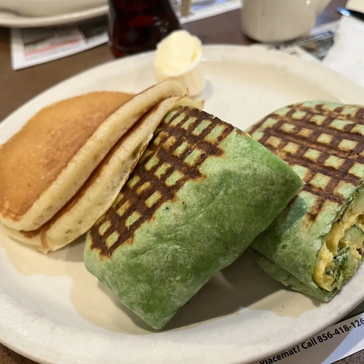 Green Veggie Wrap Breakfast