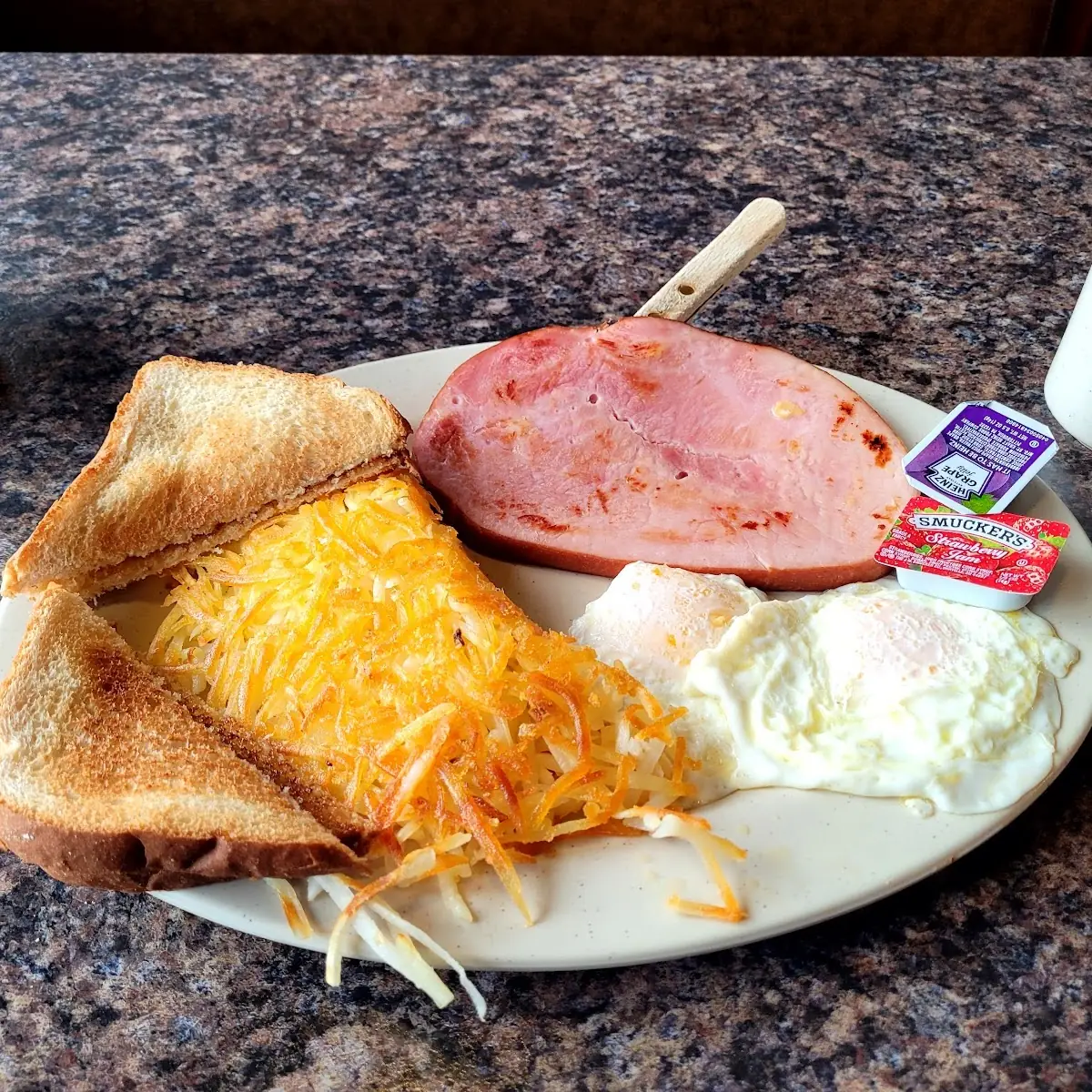 Ham Steak & Eggs