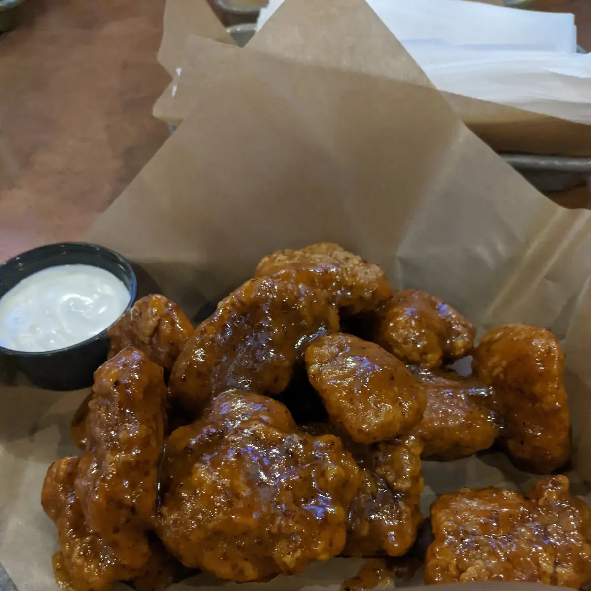 Bourbon Honey Mustard Boneless Wings