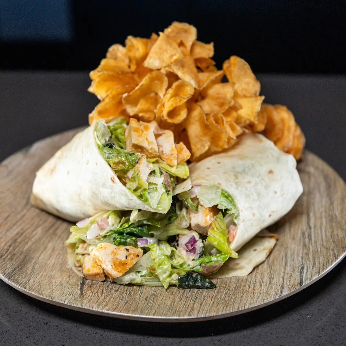 Buffalo Chicken Caesar Wrap