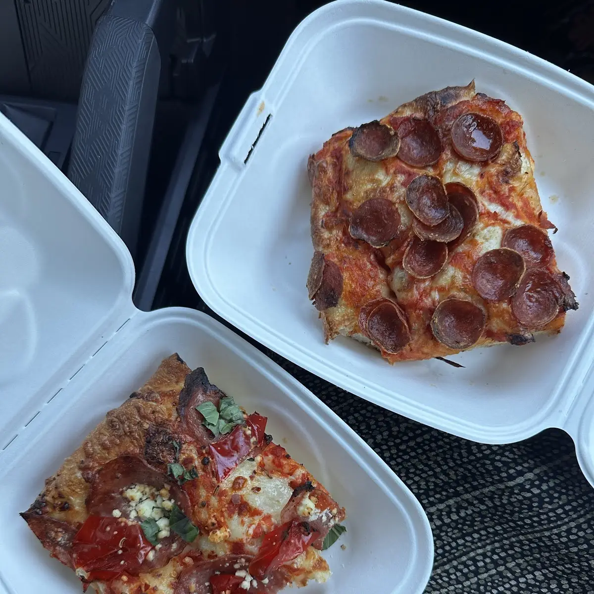 Square Pepperoni Pizza Slice