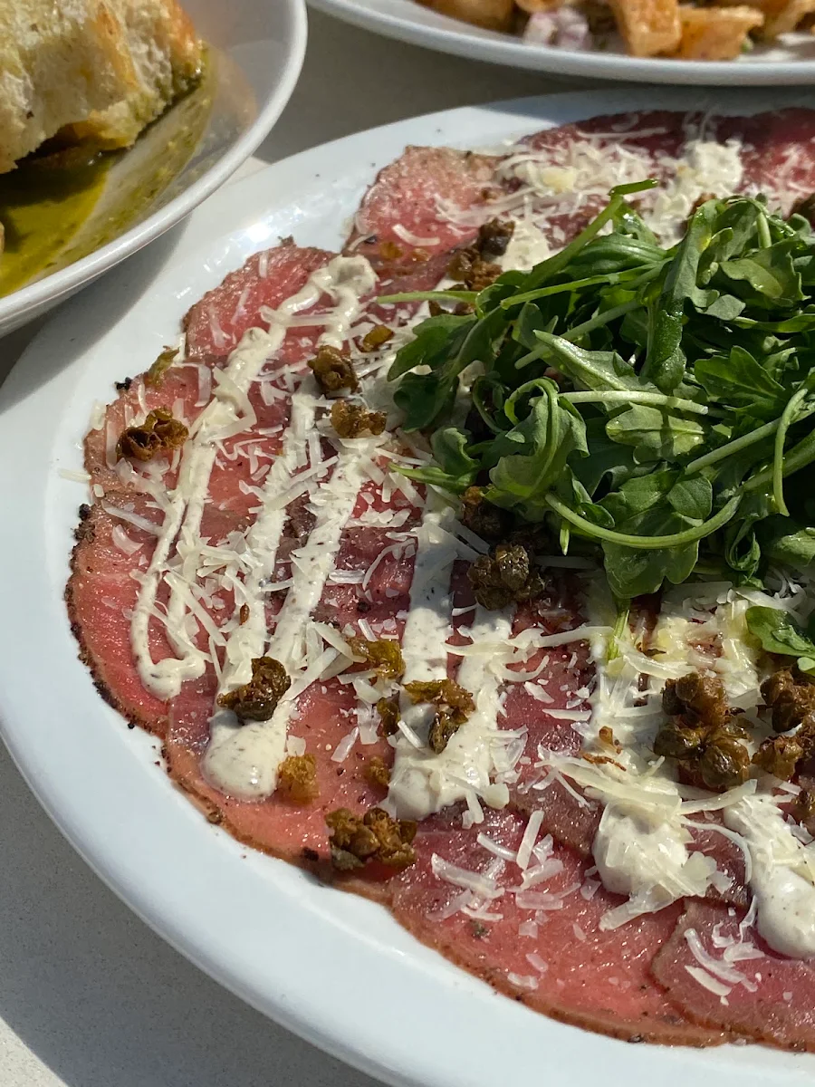 Bison Carpaccio, Qualicum Beach Cafe