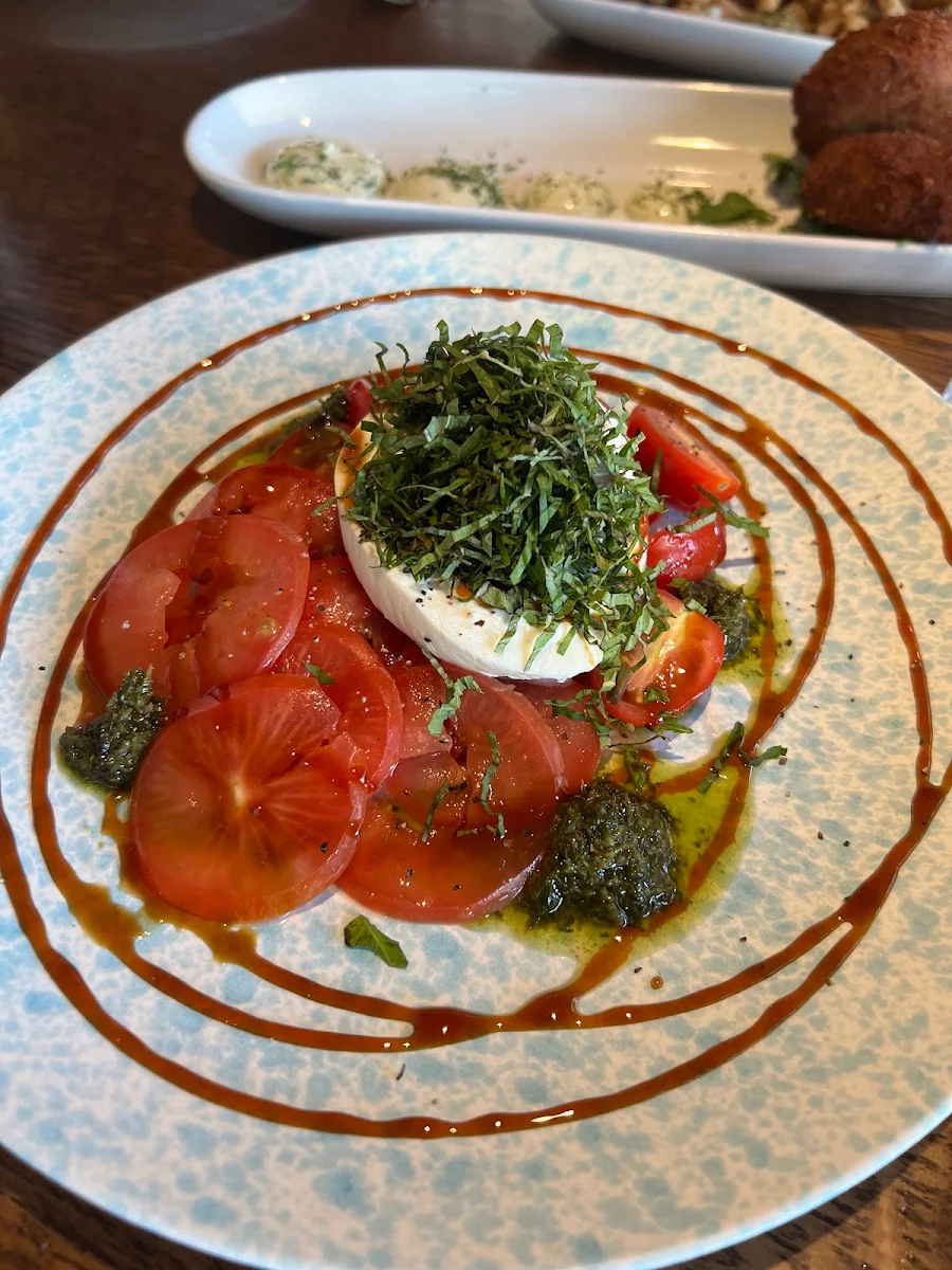 Burrata Caprese Salad, Qualicum Beach Cafe