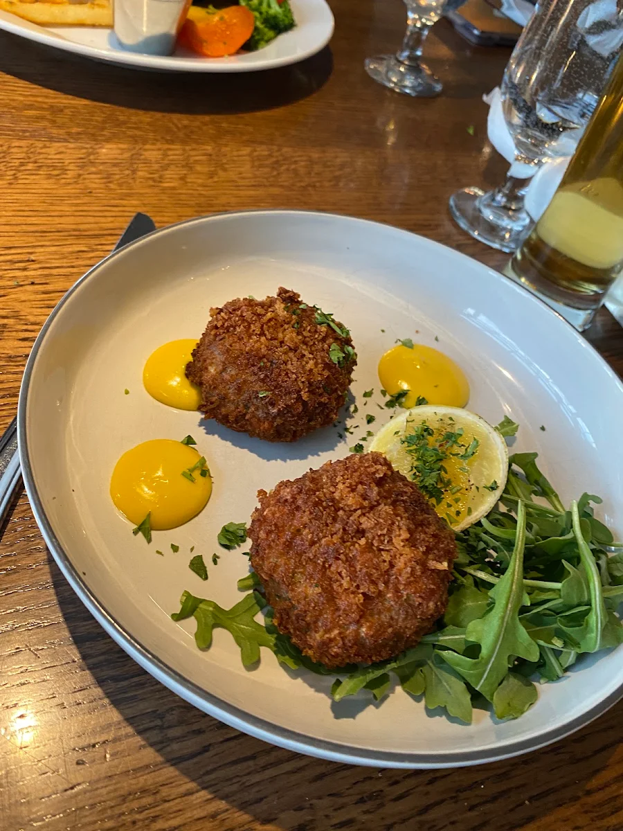 West Coast Crab Cakes, Qualicum Beach Cafe