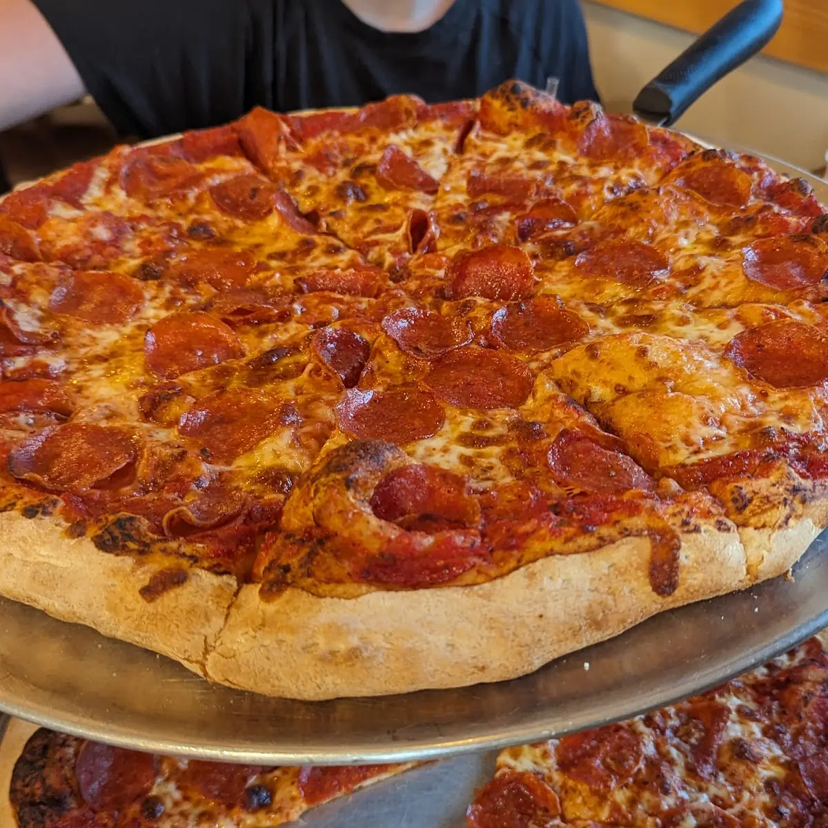Pepperoni Pizza with Light Cheese