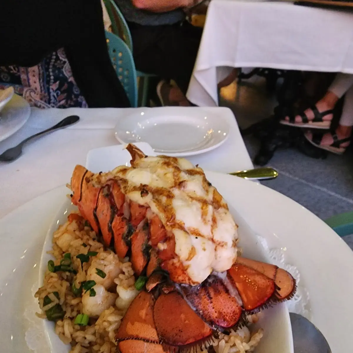 Grilled Lobster Tail & Shrimp Truffle Fried Rice