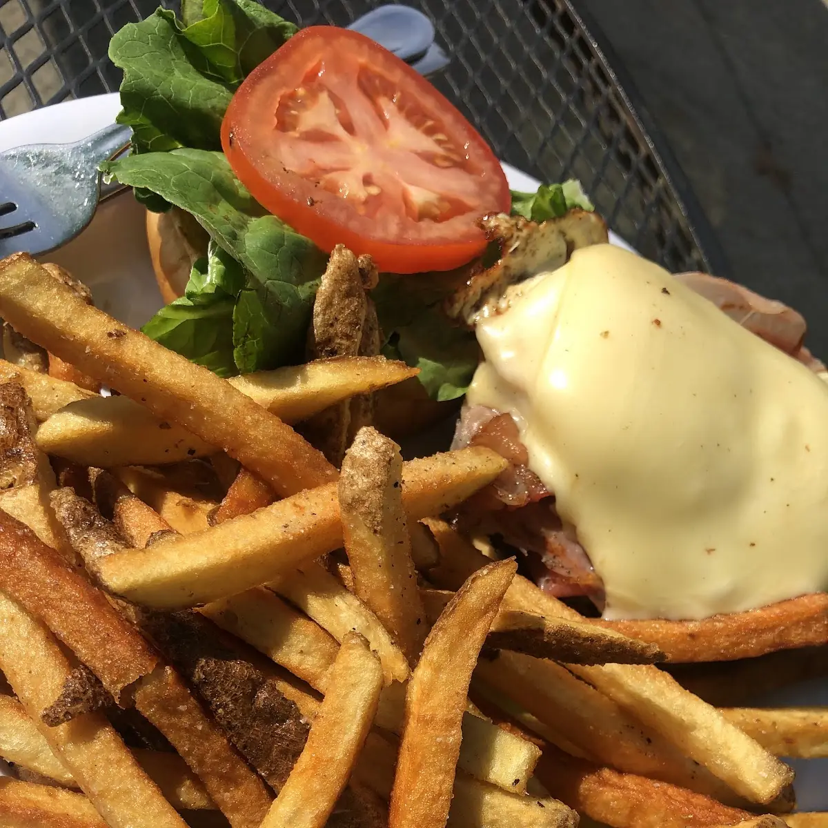 Bacon Cheeseburger and Fries