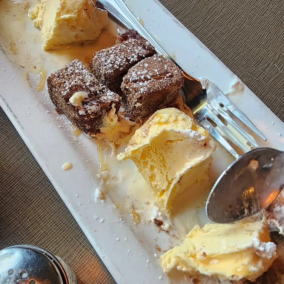 Churro Bread Pudding Bites