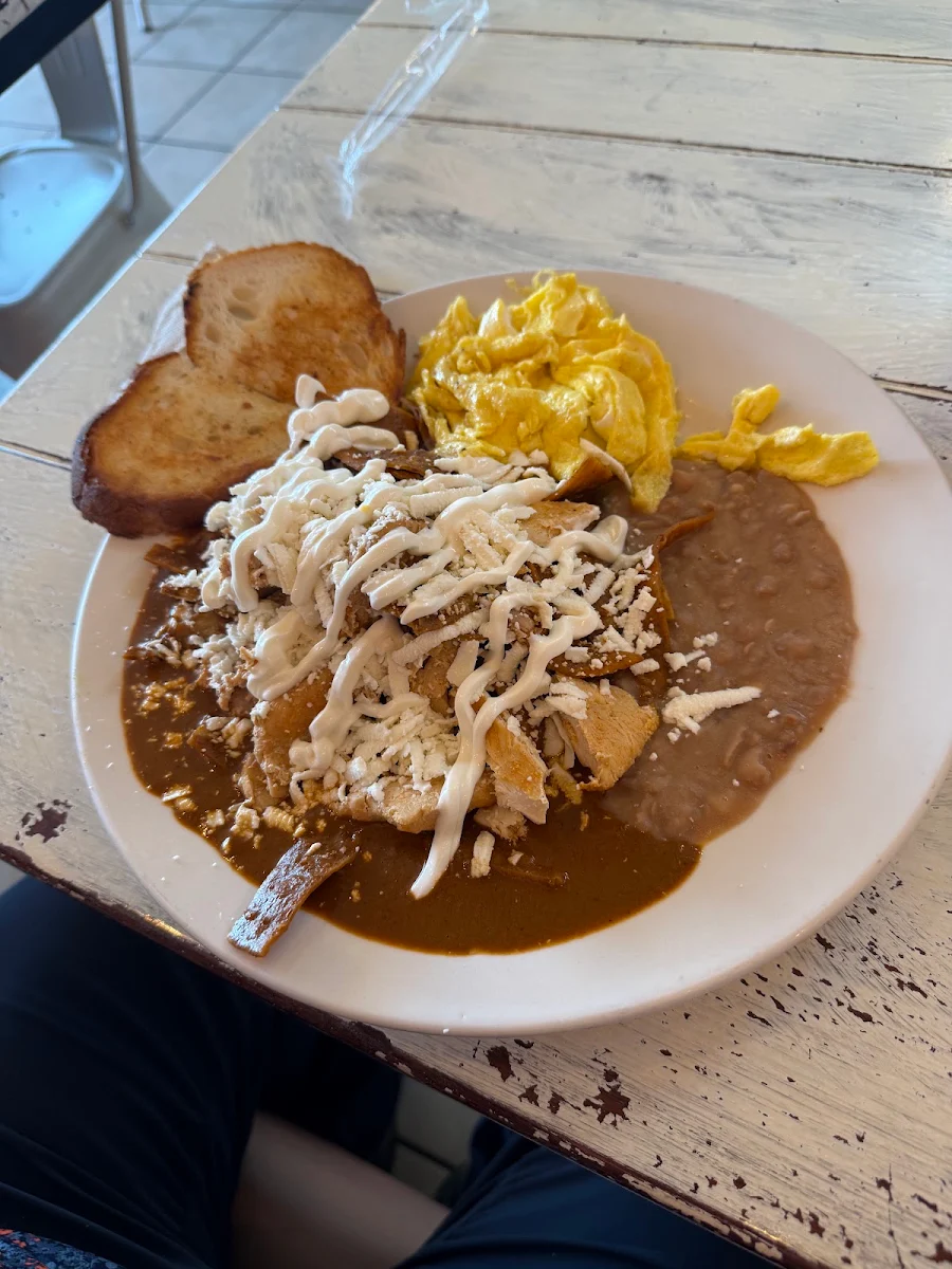 Chilaquiles Breakfast Salsa Verde Red Mole Chipotle