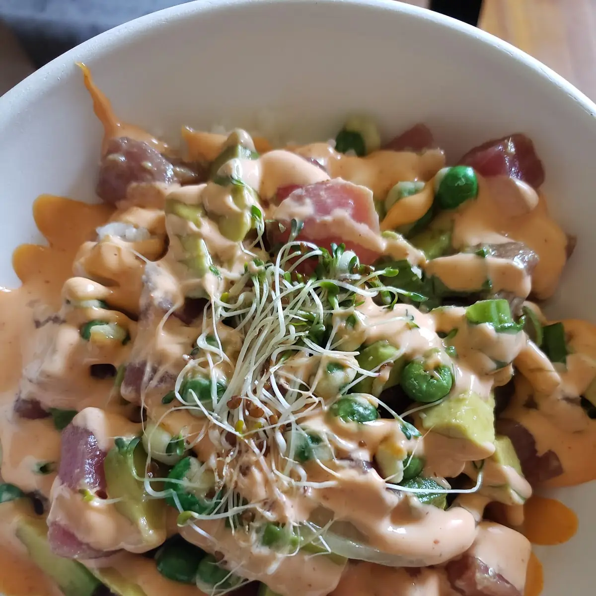 Salmon Poke Bowl with Tuna