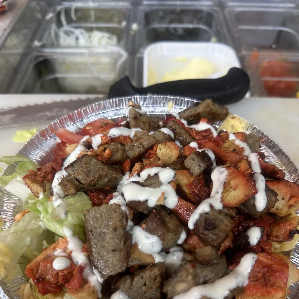 Mixed Chicken and Lamb Gyro