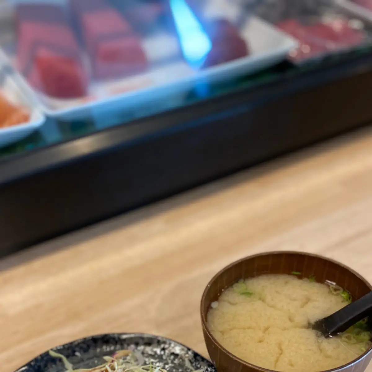 Cabbage Salad and Miso Soup