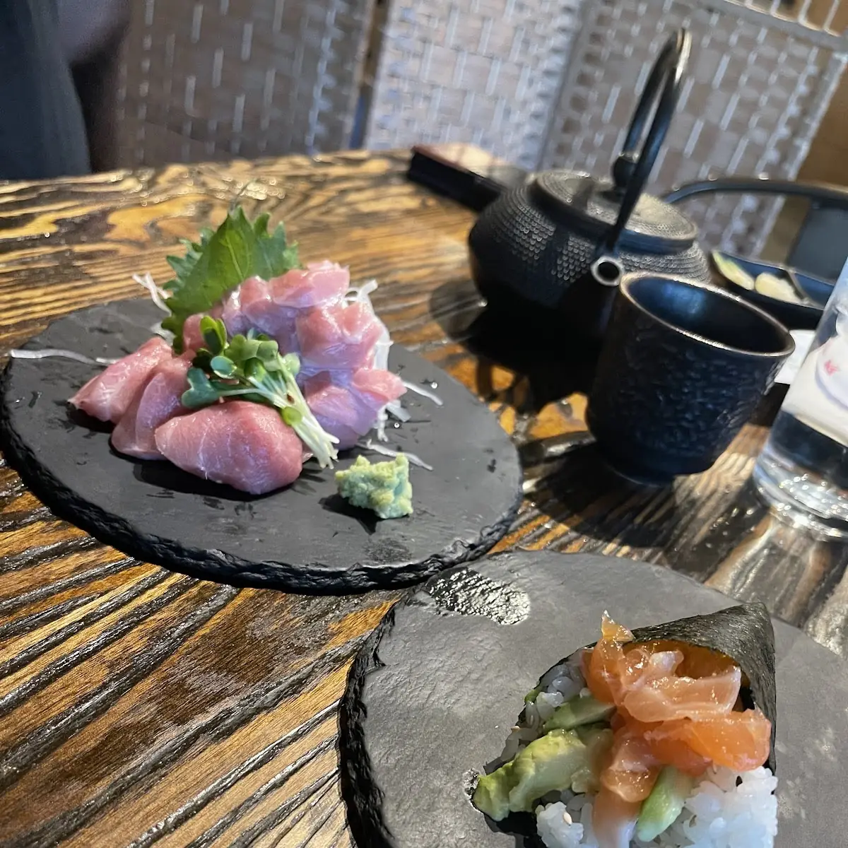 Toro and Salmon Hand Roll