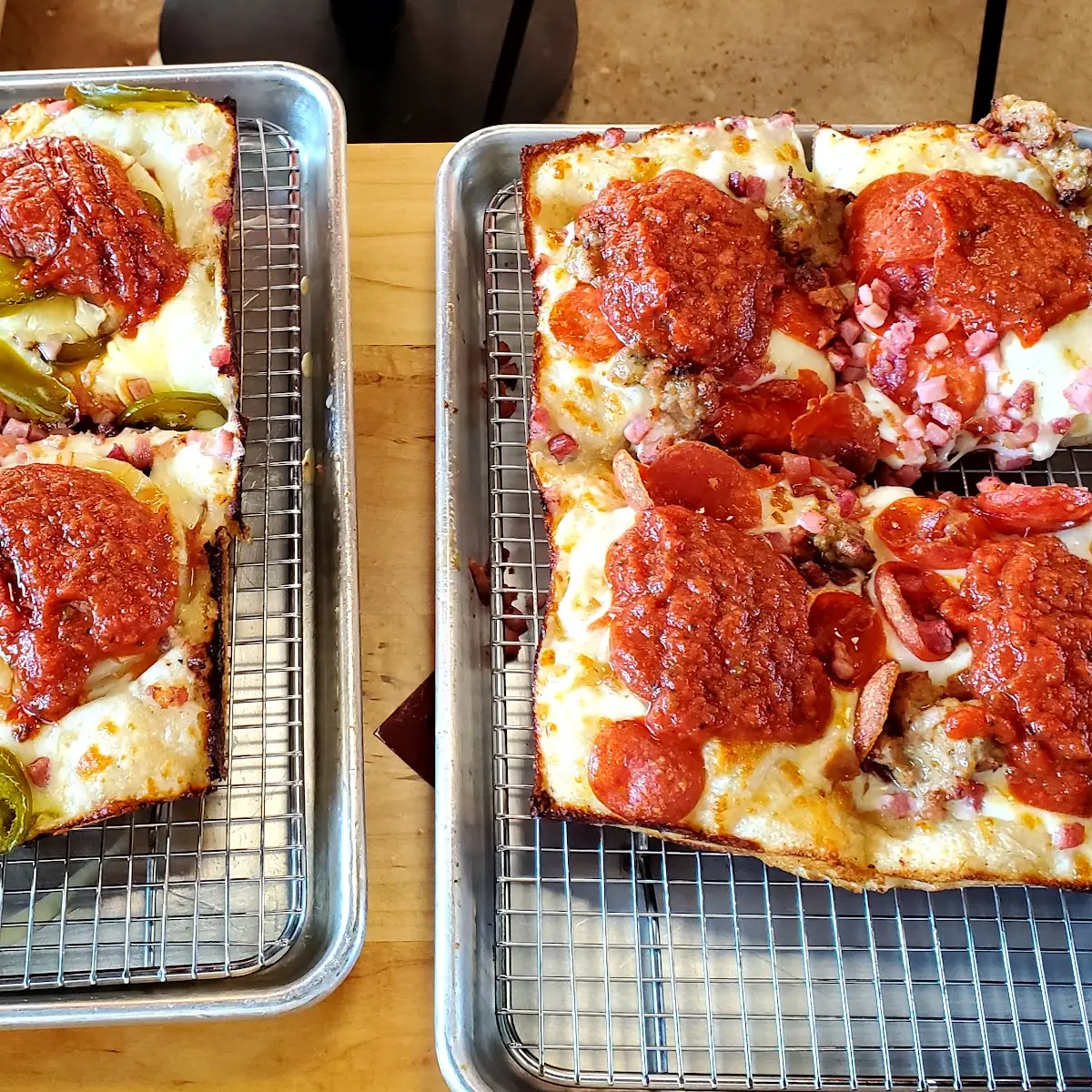 Spicy Hawaiian Pizza Meat Lovers Pizza