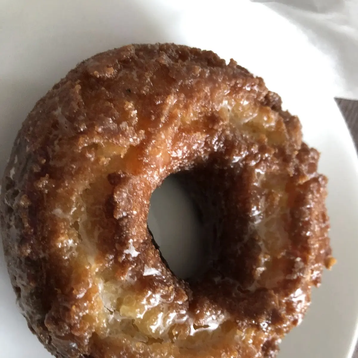 Glazed Sour Cream Old Fashioned Donut