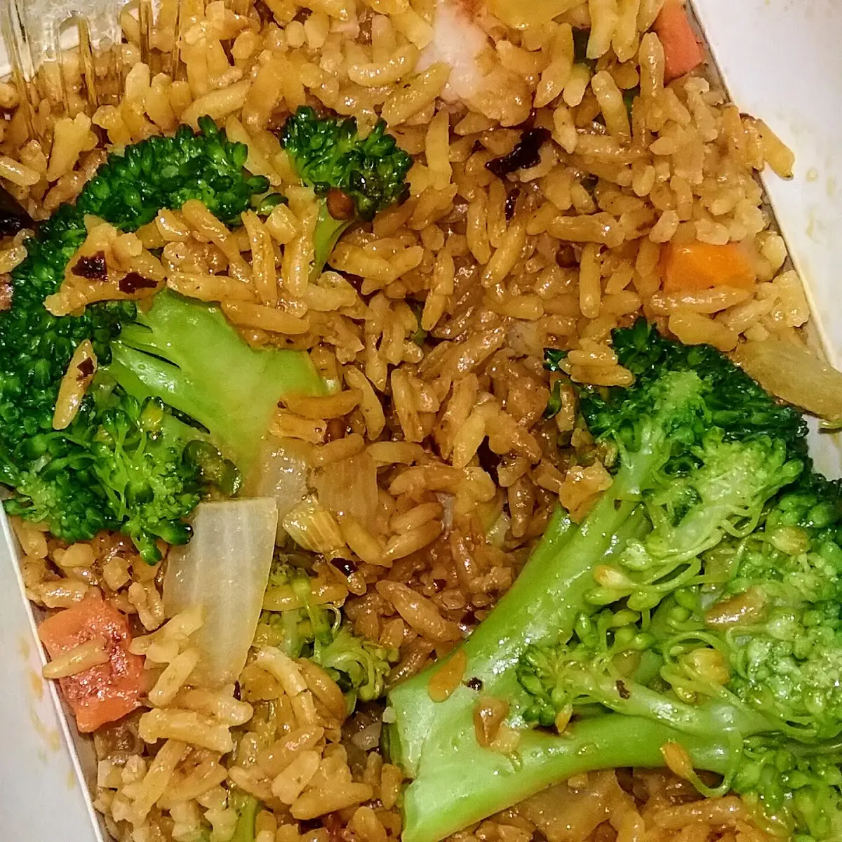Spicy Shrimp Fried Rice with Broccoli