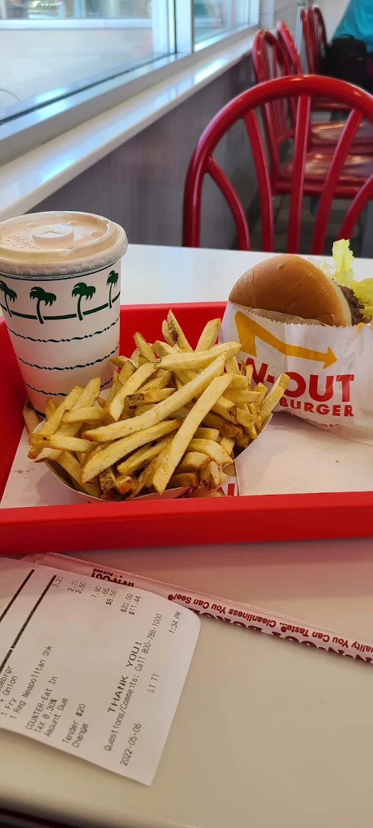 Single Fries and a Neapolitan Shake
