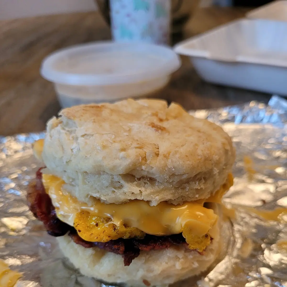 Bacon Egg and Cheese Biscuit