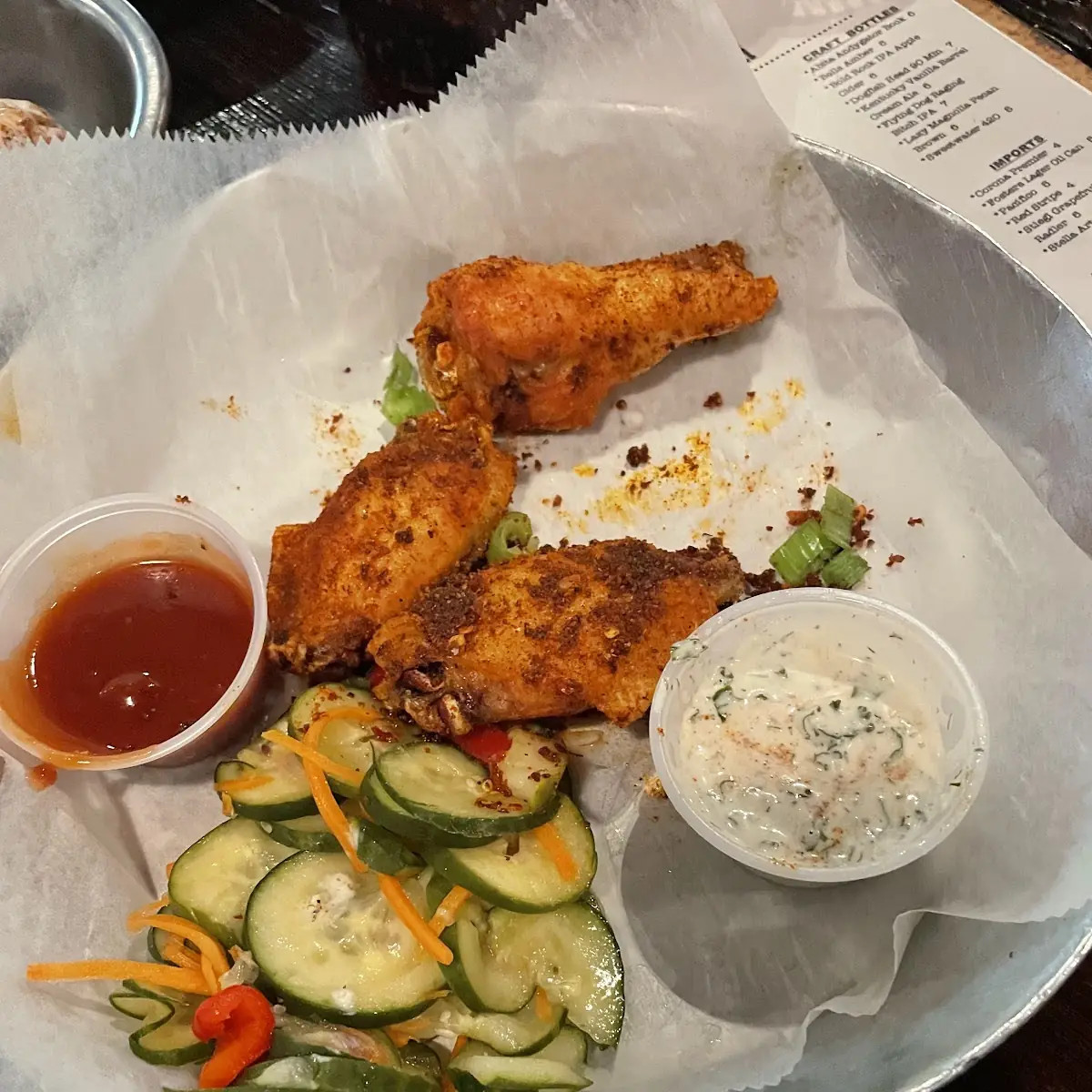 Sweet Tea Wings