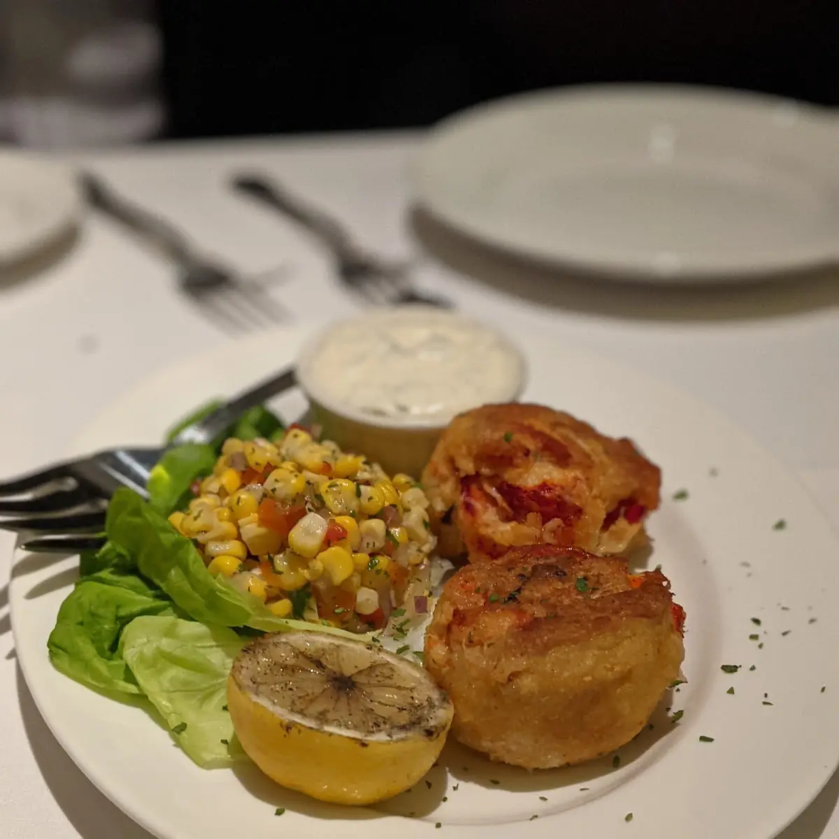 Lobster and Dungeness Crab Cakes
