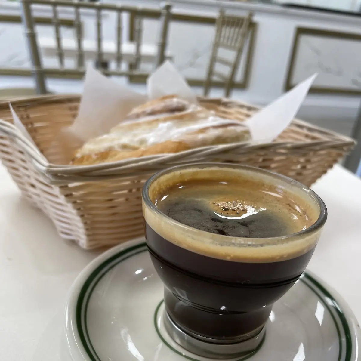 Coffee and Cinnamon Bun