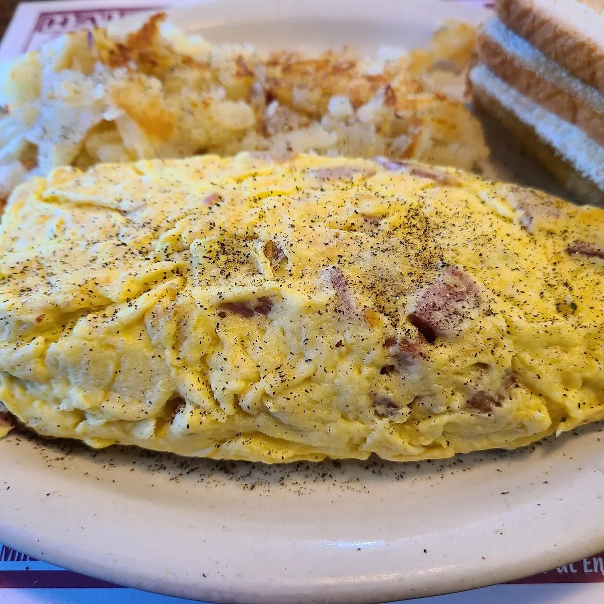Smoked Sausage and Cheese Omelette