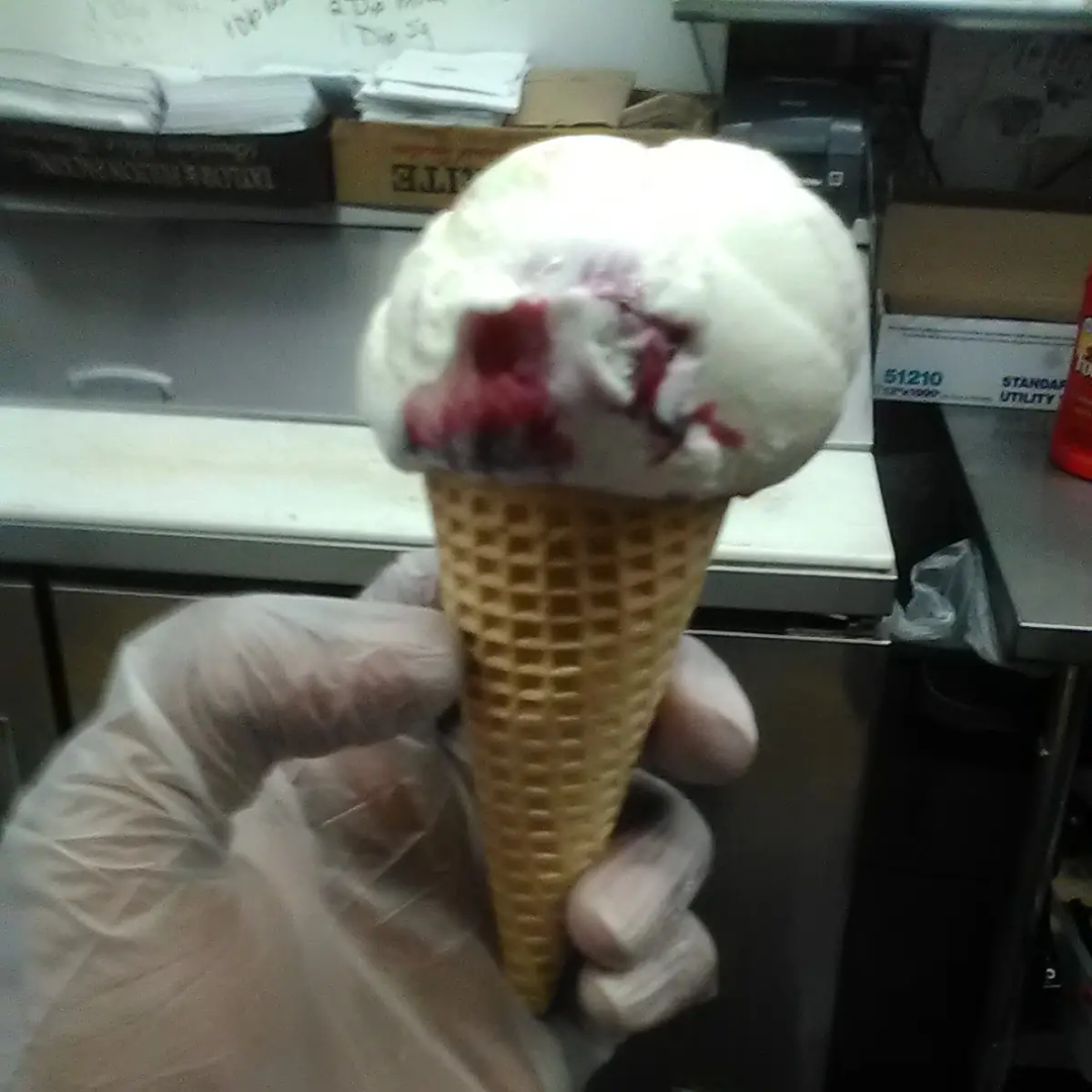 Strawberry Cheesecake Ice Cream Cone