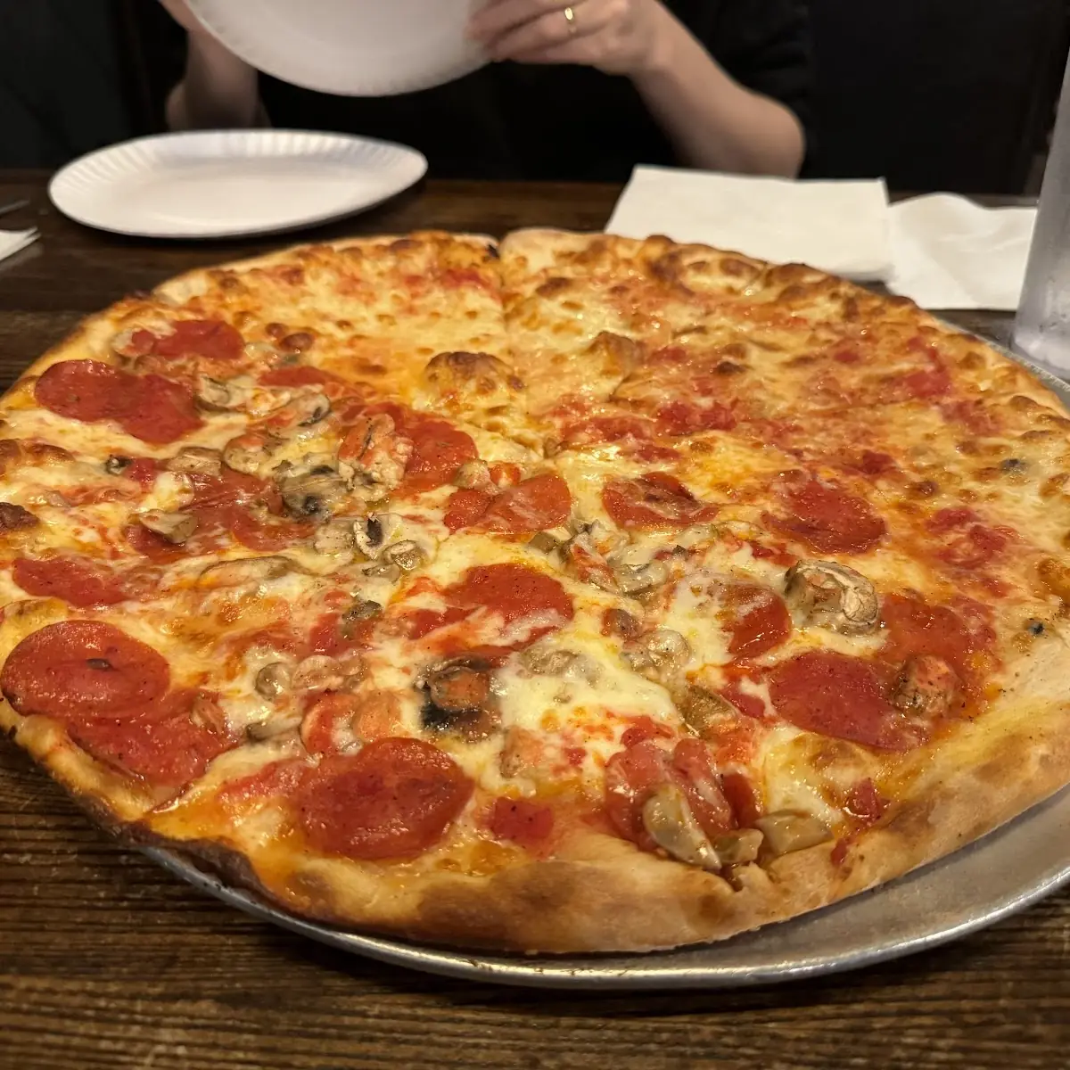 Cheese Pizza and Pepperoni Pizza
