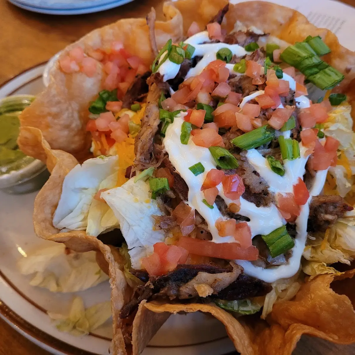 Taco Salad with Pulled Pork